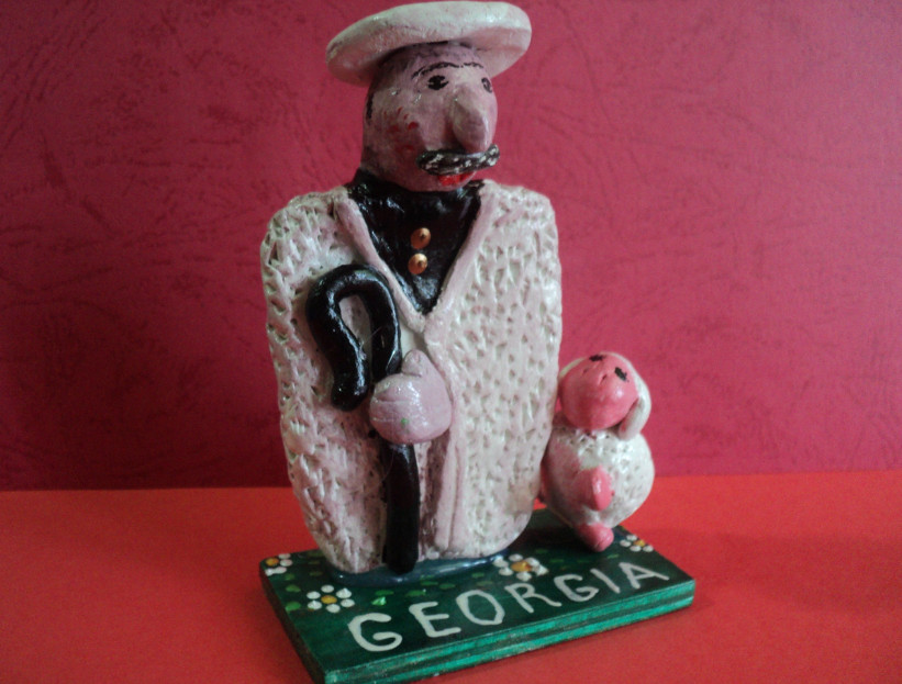 Пастух с овечкой. Грузинский сувенир из глины. - 2014-05-17_085124.jpg