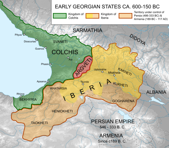 Аргонавты и древняя Колхида - Georgian_States_Colchis_and_Iberia__600150BC.png
