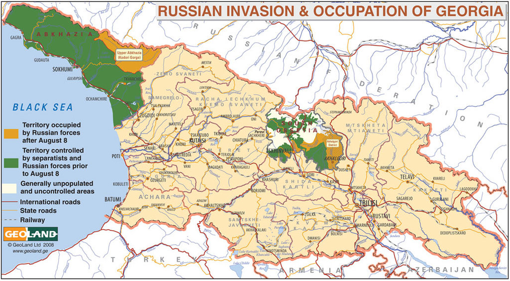 Карты и атласы Грузии - Russians-Invasion-&-Occupation-of-Georgia-as-of-October-15_1.jpg